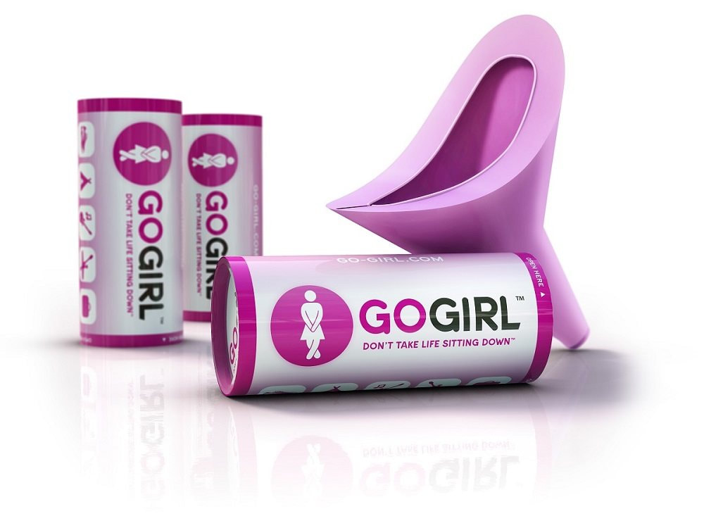 Pink Go Girl female urination device plus storage tube Picture