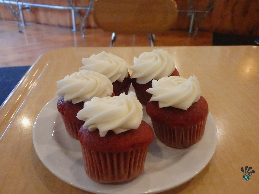 Greenwich Village Food Tour New York: A tray of mini red velvet cupcakes