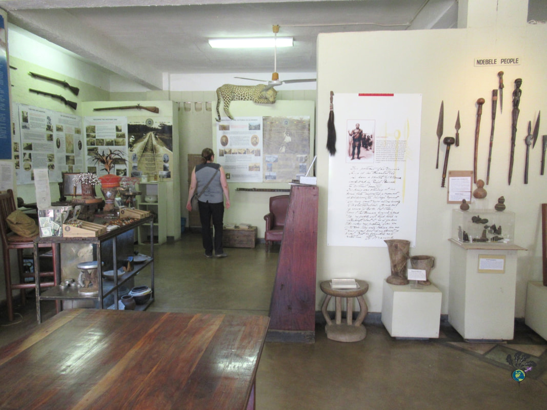 Artifacts inside the Jafuta Heritage Center in Victoria Falls