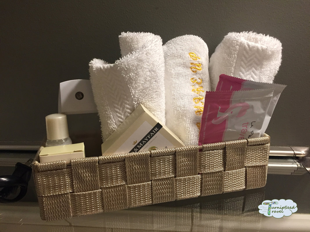 Quebec City bed and breakfast Hotel Maison du Fort review bathroom toiletries Picture
