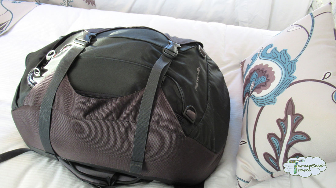 Packing the Osprey Porter 46 travel backpack
