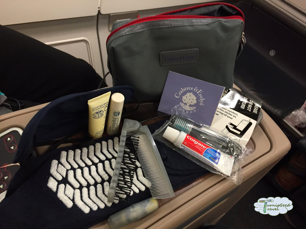 Bathbombs and TSA carry on rules: Picture of an airline toiletry kit 