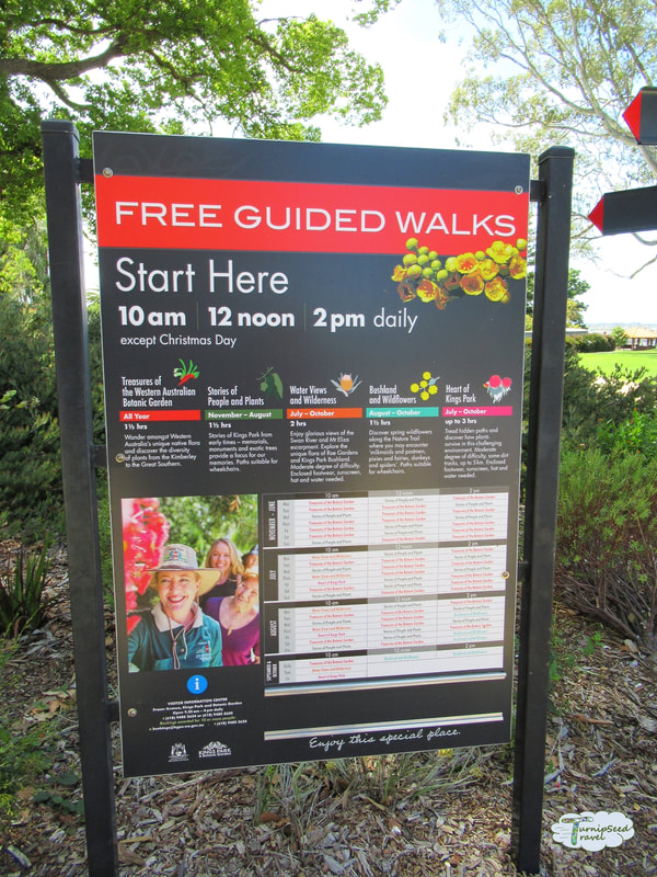Kings Park guided tour schedule 