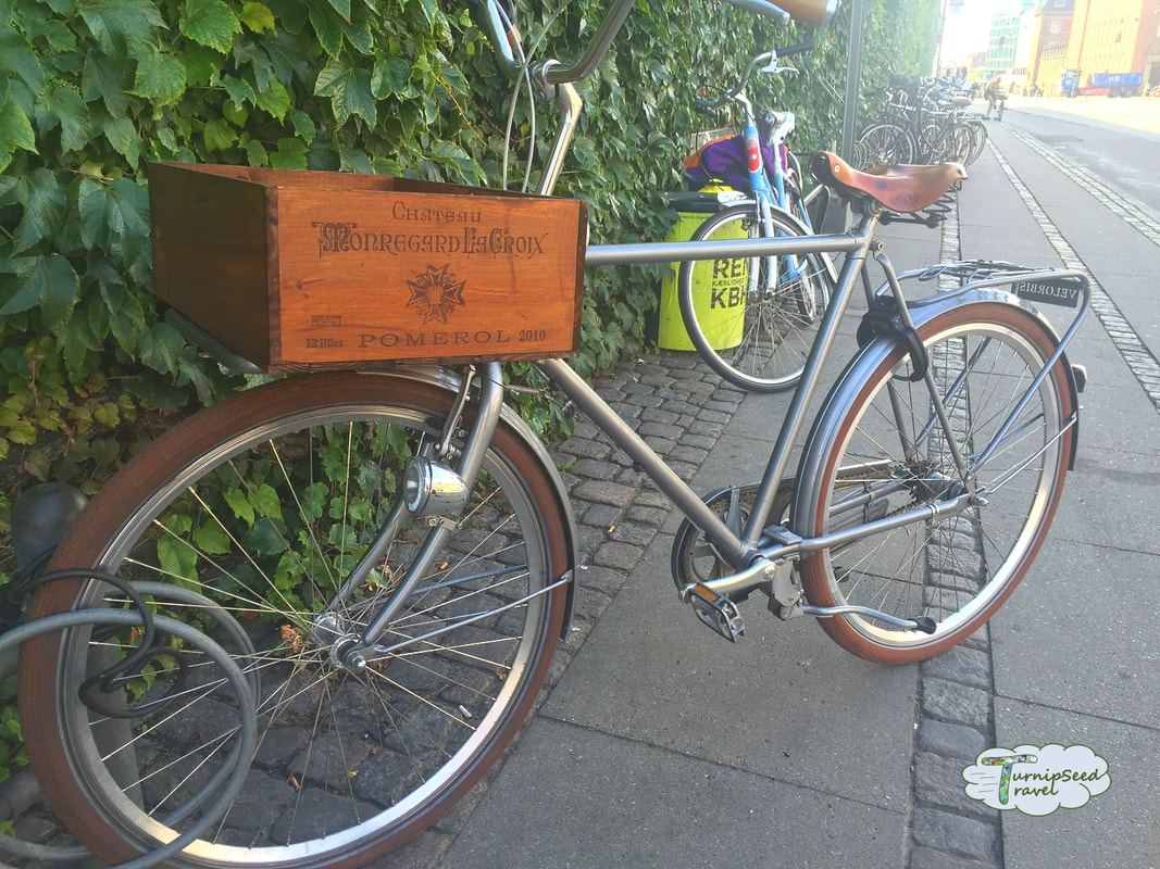Bikes parked in Copenhagen Picture