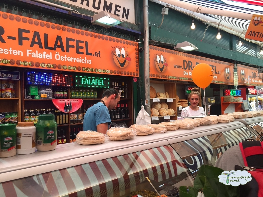 Falafel stand Naschmarkt Vienna Picture