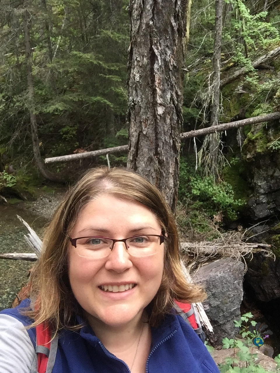Selfie by the waterfall