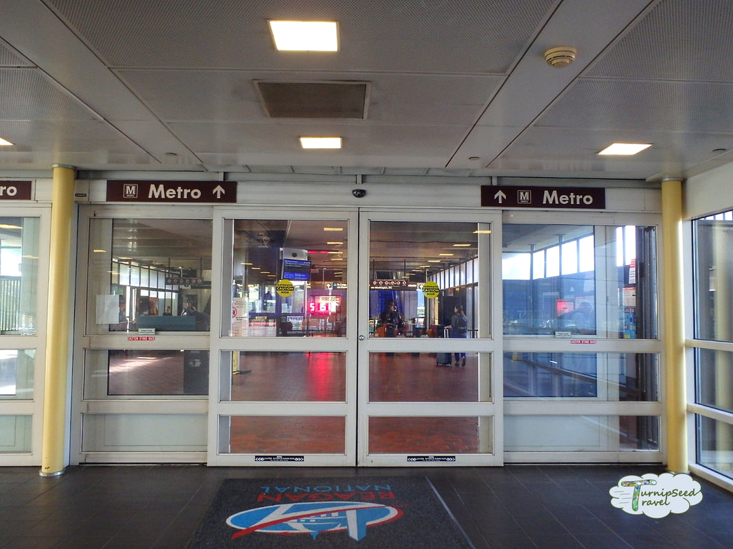 Entrance to the Metro at Washington's Reagan National Airport Picture