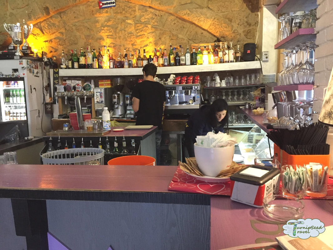 Inside Enoteca Al Duomo wine bar in Orvieto by TurnipseedTravel