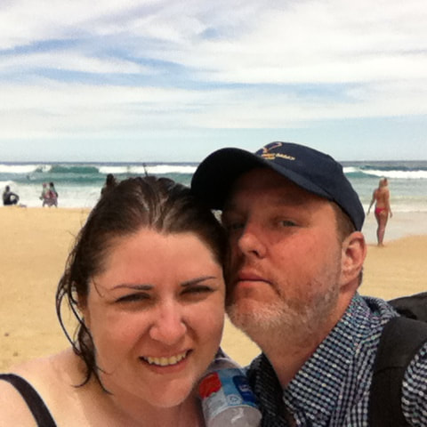 Ryan and Vanessa at Bondi Beach Sydney