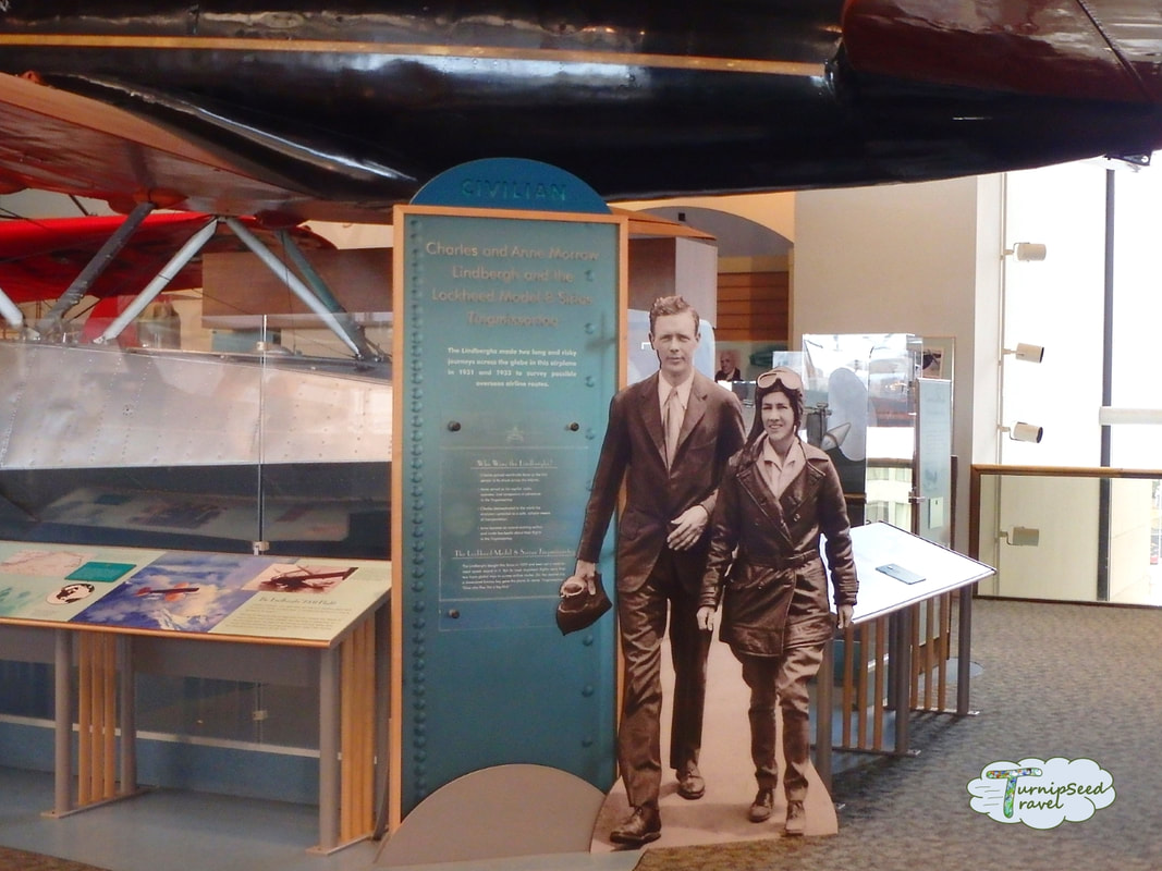 Smithsonian National Air and Space Museum display on Charles and Anne Lindberg Picture