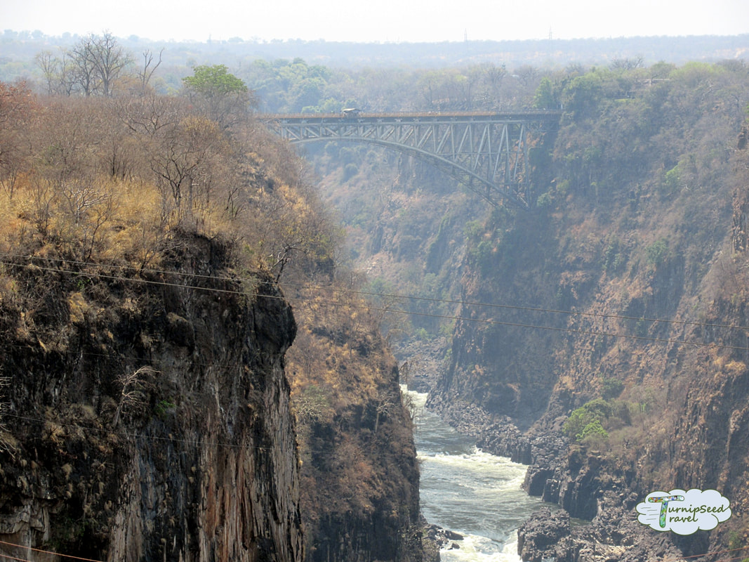Gorge and Zambezi River Victoria Falls Bridge: Crossing the Zimbabwe Zambia border
