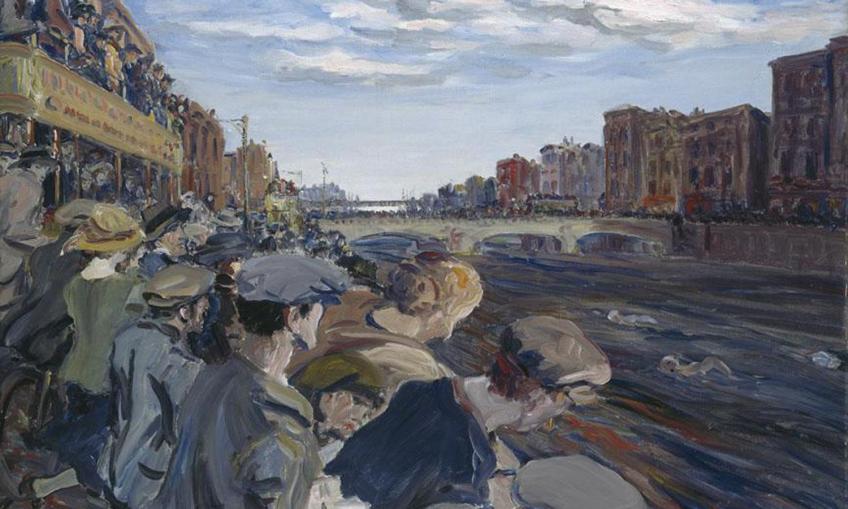 Jack Yeats Liffey Swim painting Exploring Dublin's Cozy side by TurnipseedTravel